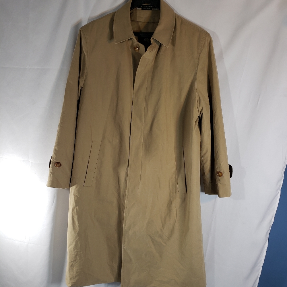 Weatherproof Garment Company Rainwear Tan Removable Lining Rain Coat Size 40S